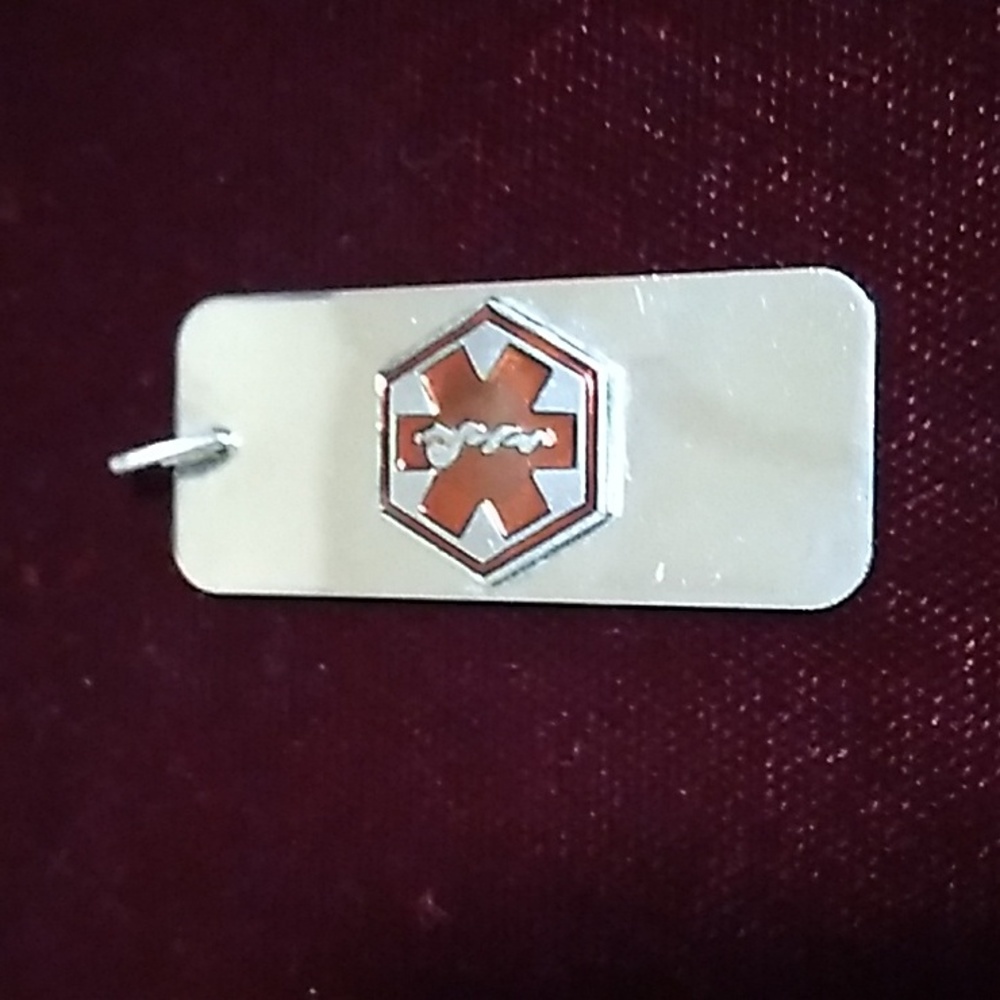 Medical Alert "Dog Tag" Style Pendant